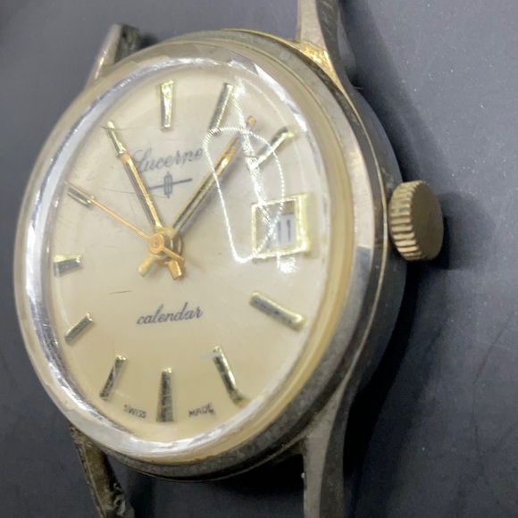 Vintage Lucerne Calender Super Flat Watch - Picture 2 of 5